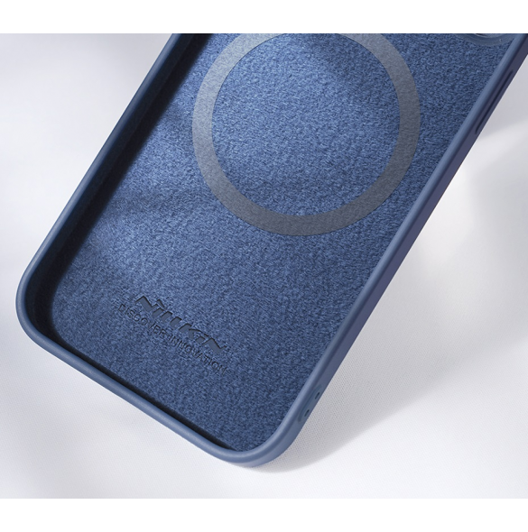 Nillkin CamShield Silky Magnetic Silikonfodral till Apple iPhone 15 Plus Svart
