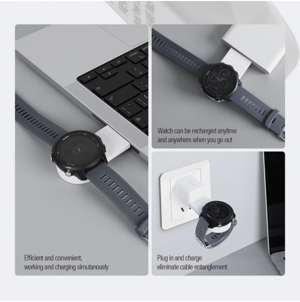 Nillkin Power Charger för Garmin Watch White