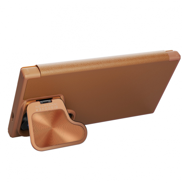 Nillkin Qin Book Prop-fodral till Samsung Galaxy S24 Ultra Brown