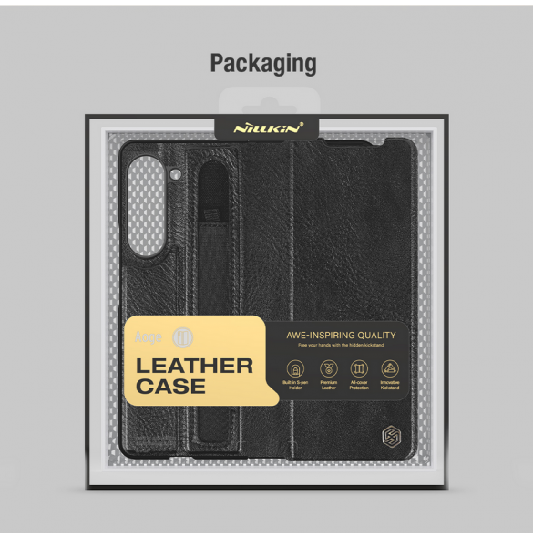 Nillkin Aoge Fodral till Samsung Galaxy Z Fold 5 Svart