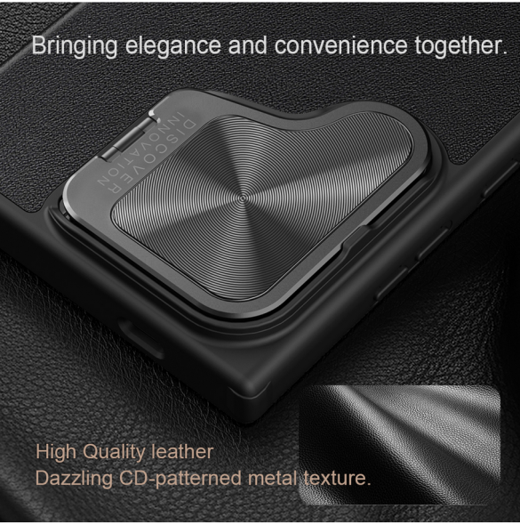 Nillkin Qin Book Prop-fodral till Samsung Galaxy S24 Brun