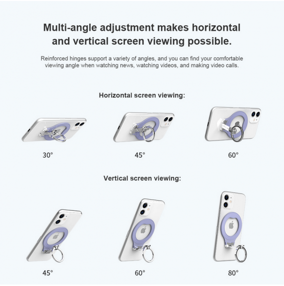 Nillkin SnapGrip Magnetic Adhesive Ring Hållare Svart