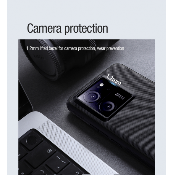 Nillkin CamShield PRO Magnetic Hard Case för Xiaomi 13T/13T Pro Svart