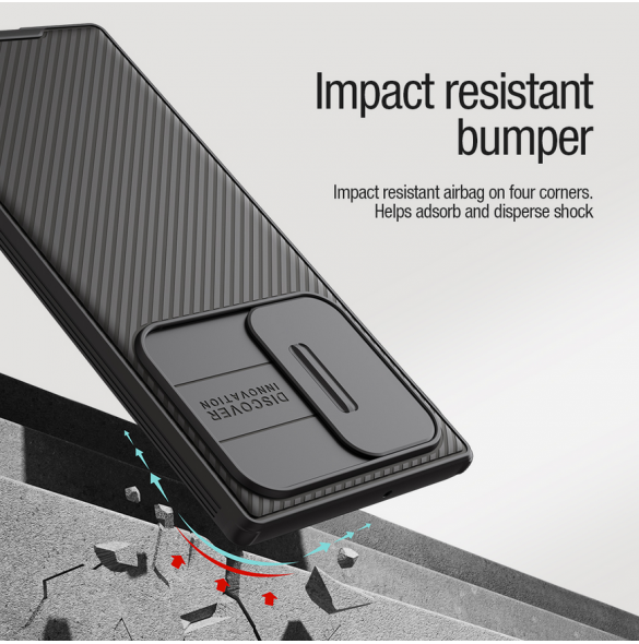 Nillkin CamShield PRO Magnetic Hard Case för Samsung Galaxy S22 Ultra Black