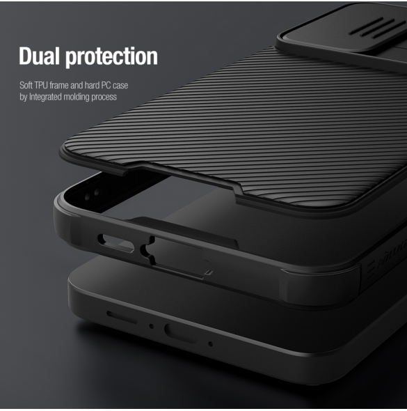 Nillkin CamShield PRO Magnetic Hard Case för Samsung Galaxy A55 5G Svart