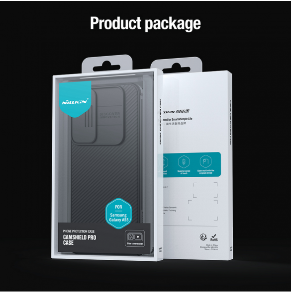 Nillkin CamShield PRO Magnetic Hard Case för Samsung Galaxy A55 5G Svart