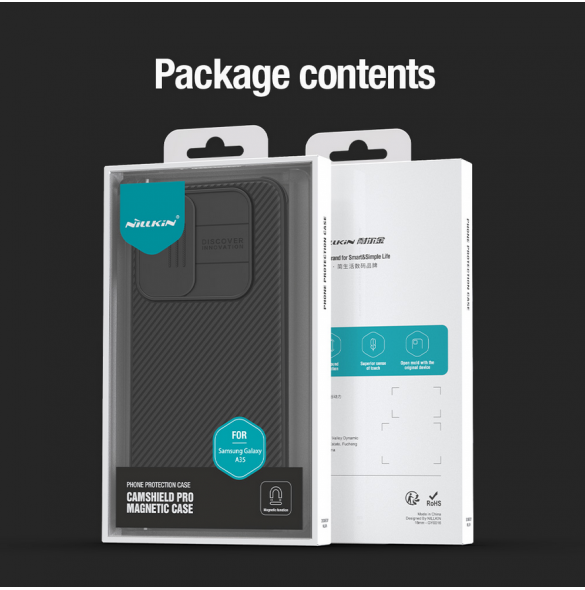 Nillkin CamShield PRO Magnetic Hard Case för Samsung Galaxy A35 5G Svart