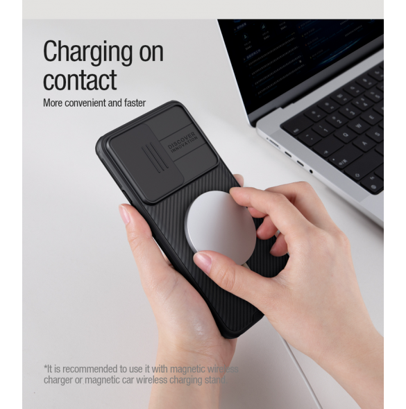 Nillkin CamShield PRO Magnetic Hard Case för Poco F5 Pro 5G Svart