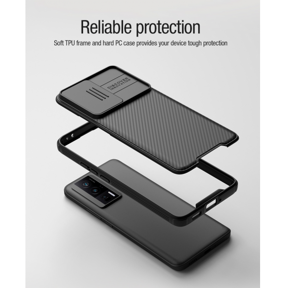 Nillkin CamShield PRO Magnetic Hard Case för Poco F5 Pro 5G Svart