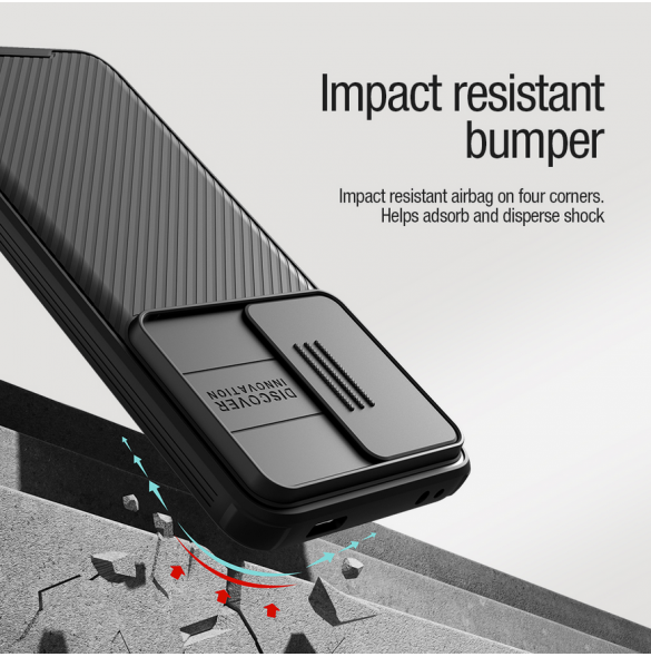 Nillkin CamShield PRO Magnetic Hard Case för Poco F5 Pro 5G Svart