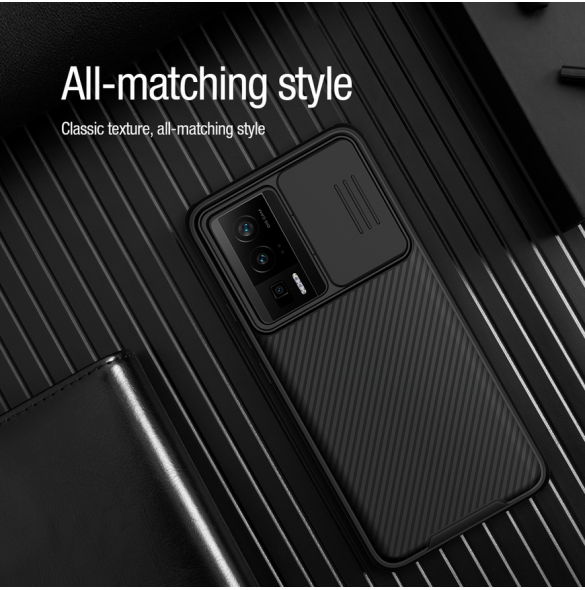 Nillkin CamShield PRO Magnetic Hard Case för Poco F5 Pro 5G Svart