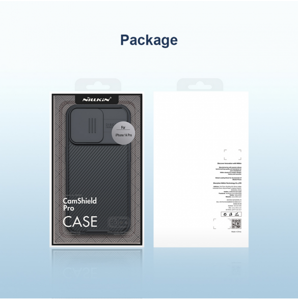 Nillkin CamShield PRO Magnetic Hard Case för Apple iPhone 14 Pro Deep Purple