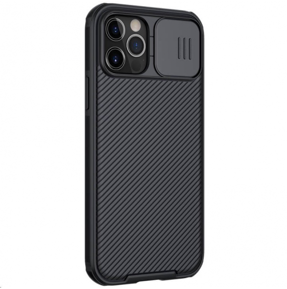 Nillkin CamShield PRO magnetiskt hårt fodral för Apple iPhone 12/12 Pro 6.1 Svart