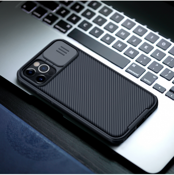 Nillkin CamShield PRO Magnetic Hard Case för Apple iPhone 12 Pro Max 6.7 Svart