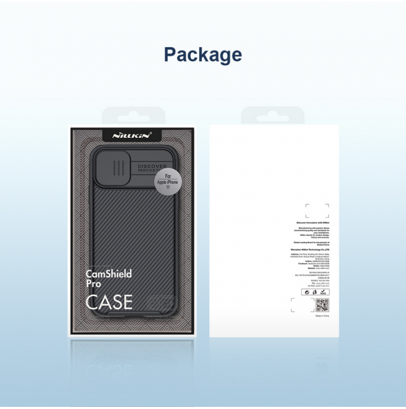 Nillkin CamShield PRO Magnetic Hard Case för Apple iPhone 11 Svart
