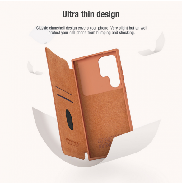 Nillkin Qin Book PRO-fodral till Samsung Galaxy S23 Ultra Black