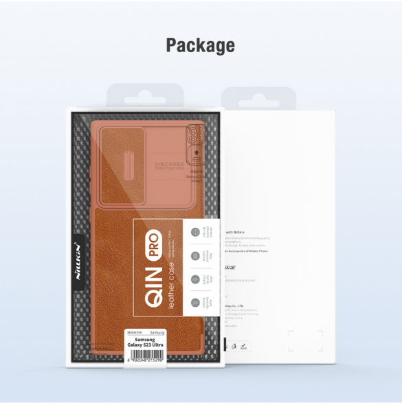 Nillkin Qin Book PRO-fodral till Samsung Galaxy S23 Ultra Black