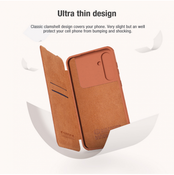 Nillkin Qin Book PRO Fodral till Samsung Galaxy S23 FE Svart