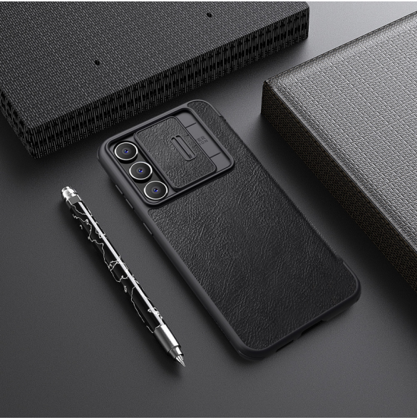 Nillkin Qin Book PRO Fodral till Samsung Galaxy S23 FE Svart