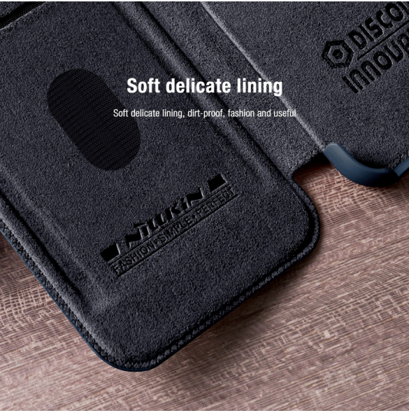 Nillkin Qin Book PRO-fodral till Samsung Galaxy A54 5G Brun