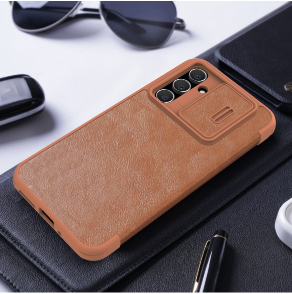 Nillkin Qin Book PRO-fodral till Samsung Galaxy A54 5G Brun