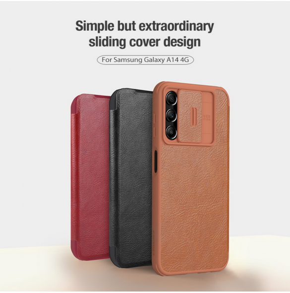 Nillkin Qin Book PRO Fodral till Samsung Galaxy A14 4G Svart