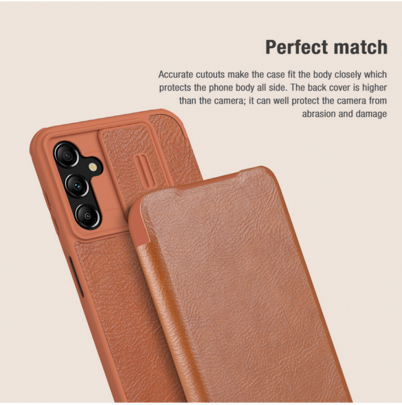 Nillkin Qin Book PRO Fodral till Samsung Galaxy A14 4G Svart