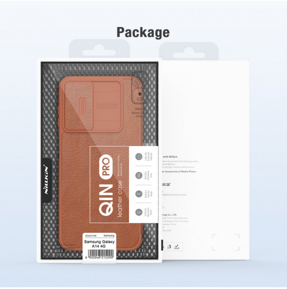 Nillkin Qin Book PRO Fodral till Samsung Galaxy A14 4G Svart