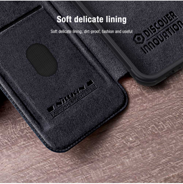 Nillkin Qin Book PRO Fodral till Apple iPhone 15 Svart