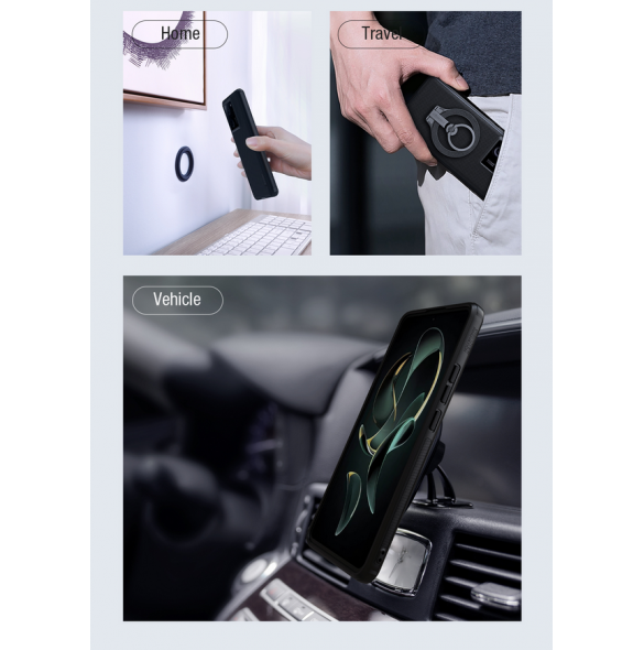 Nillkin Super Frosted PRO Magnetic Back Cover för Xiaomi 13T/13T Pro Black