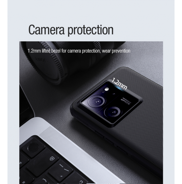 Nillkin Super Frosted PRO Magnetic Back Cover för Xiaomi 13T/13T Pro Black