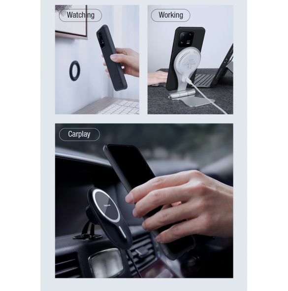 Nillkin Super Frosted PRO Magnetic Back Cover för Xiaomi 13 Pro Black
