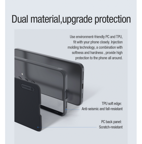 Nillkin Super Frosted PRO magnetiskt bakskal till Samsung Galaxy S24 Deep Green