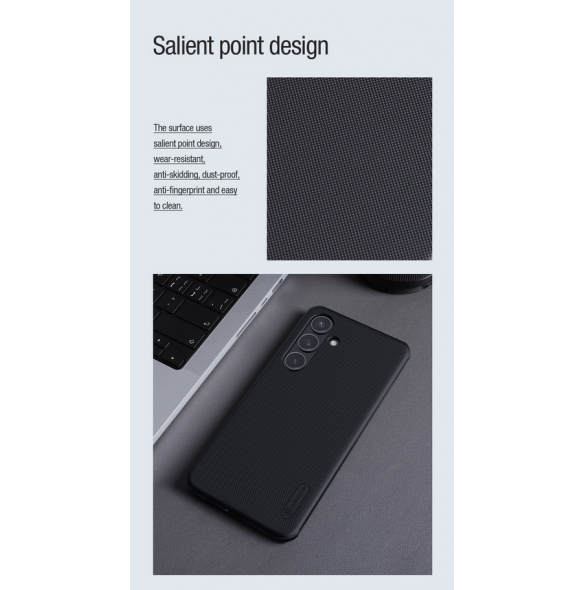 Nillkin Super Frosted PRO magnetiskt bakskal till Samsung Galaxy S24 Deep Green