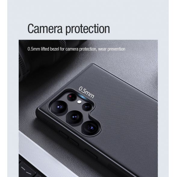 Nillkin Super Frosted PRO magnetiskt bakskal till Samsung Galaxy S22 Ultra Black