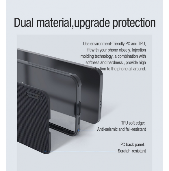 Nillkin Super Frosted PRO magnetiskt bakskal till Samsung Galaxy A55 5G Svart
