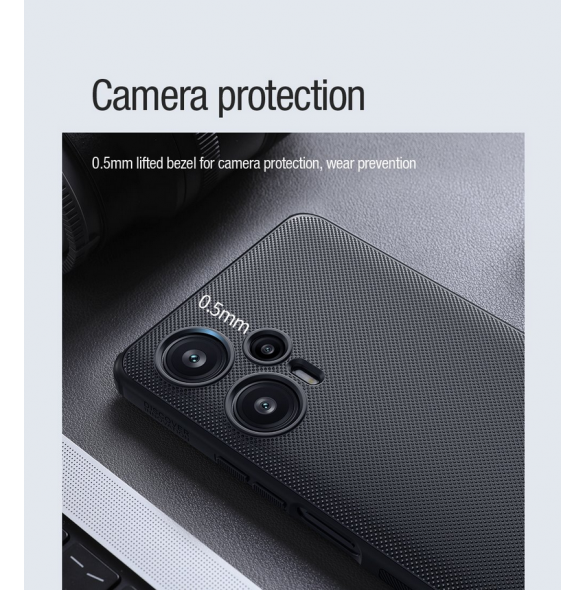 Nillkin Super Frosted PRO Magnetic Back Cover för Poco F5 5G Svart