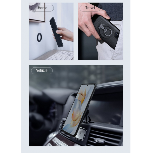 Nillkin Super Frosted PRO Magnetic Back Cover för Honor 90 Black