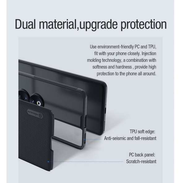 Nillkin Super Frosted PRO Magnetic Back Cover för Honor 90 Black