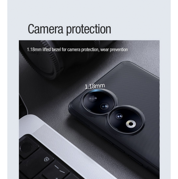 Nillkin Super Frosted PRO Magnetic Back Cover för Honor 90 Black
