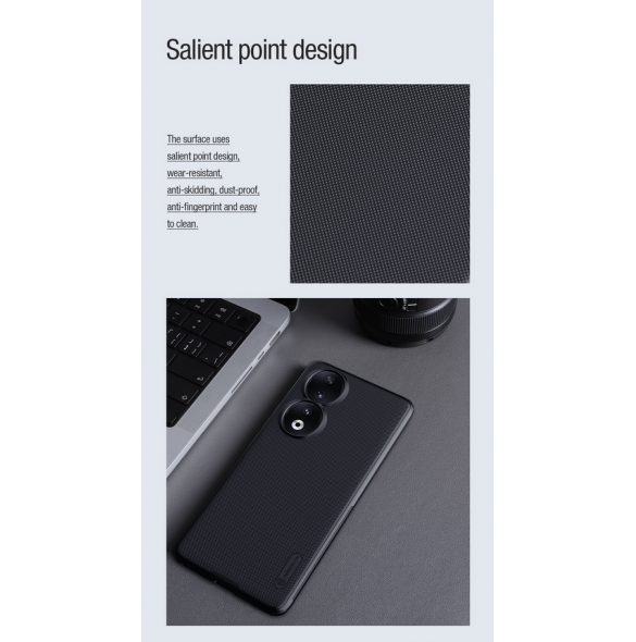 Nillkin Super Frosted PRO Magnetic Back Cover för Honor 90 Black