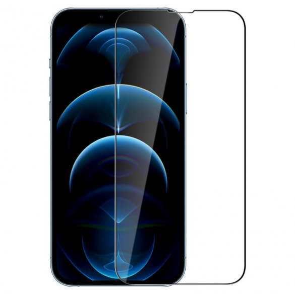 Nillkin 2in1 HD helskärmshärdat glas för Apple iPhone 13 Pro Svart