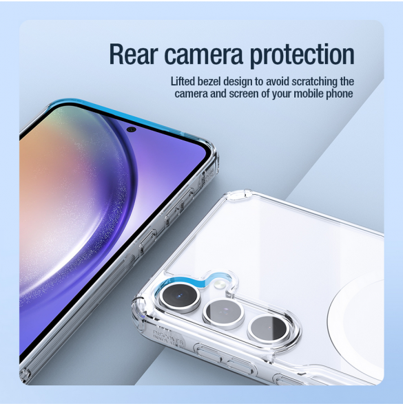 Nillkin Nature TPU PRO magnetiskt skal till Samsung Galaxy A55 5G Transparent