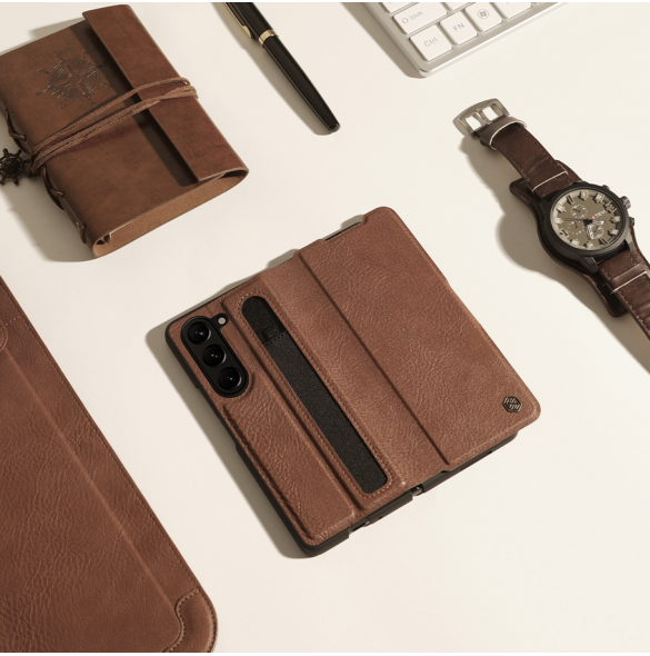 Nillkin Aoge Fodral till Samsung Galaxy Z Fold 5 Brun