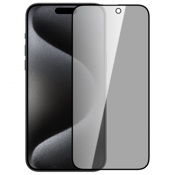 Nillkin härdat glas 0,33 mm Guardian 2,5D för Apple iPhone 15 Pro Max Svart