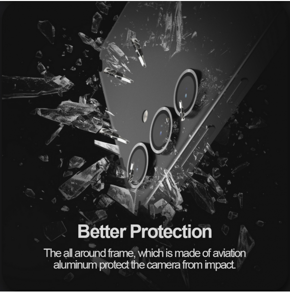 Nillkin CLRFilm kamera härdat glas för Samsung Galaxy S24+ Svart
