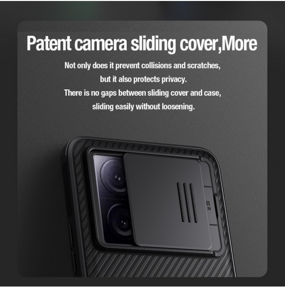 Nillkin CamShield PRO Hard Case för Xiaomi 13T/13T Pro Svart