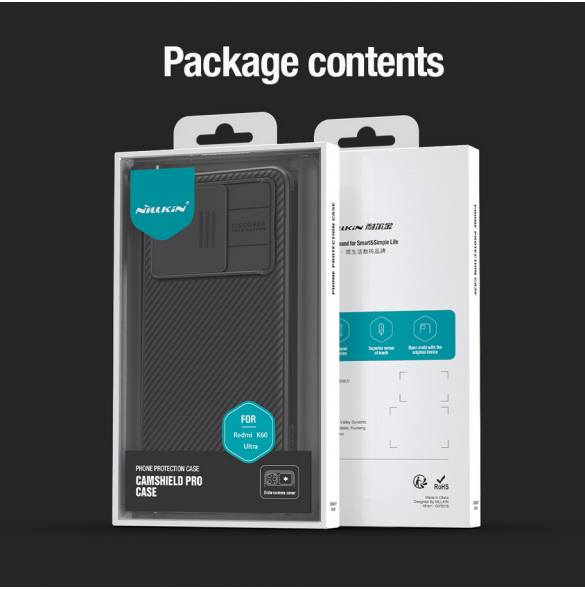 Nillkin CamShield PRO Hard Case för Xiaomi 13T/13T Pro Svart
