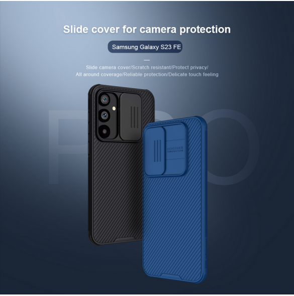Nillkin CamShield PRO hårt fodral till Samsung Galaxy S23 FE Deep Green