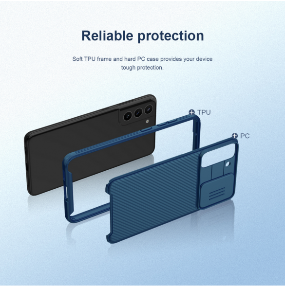 Nillkin CamShield PRO hårt fodral till Samsung Galaxy S21 FE 5G Svart